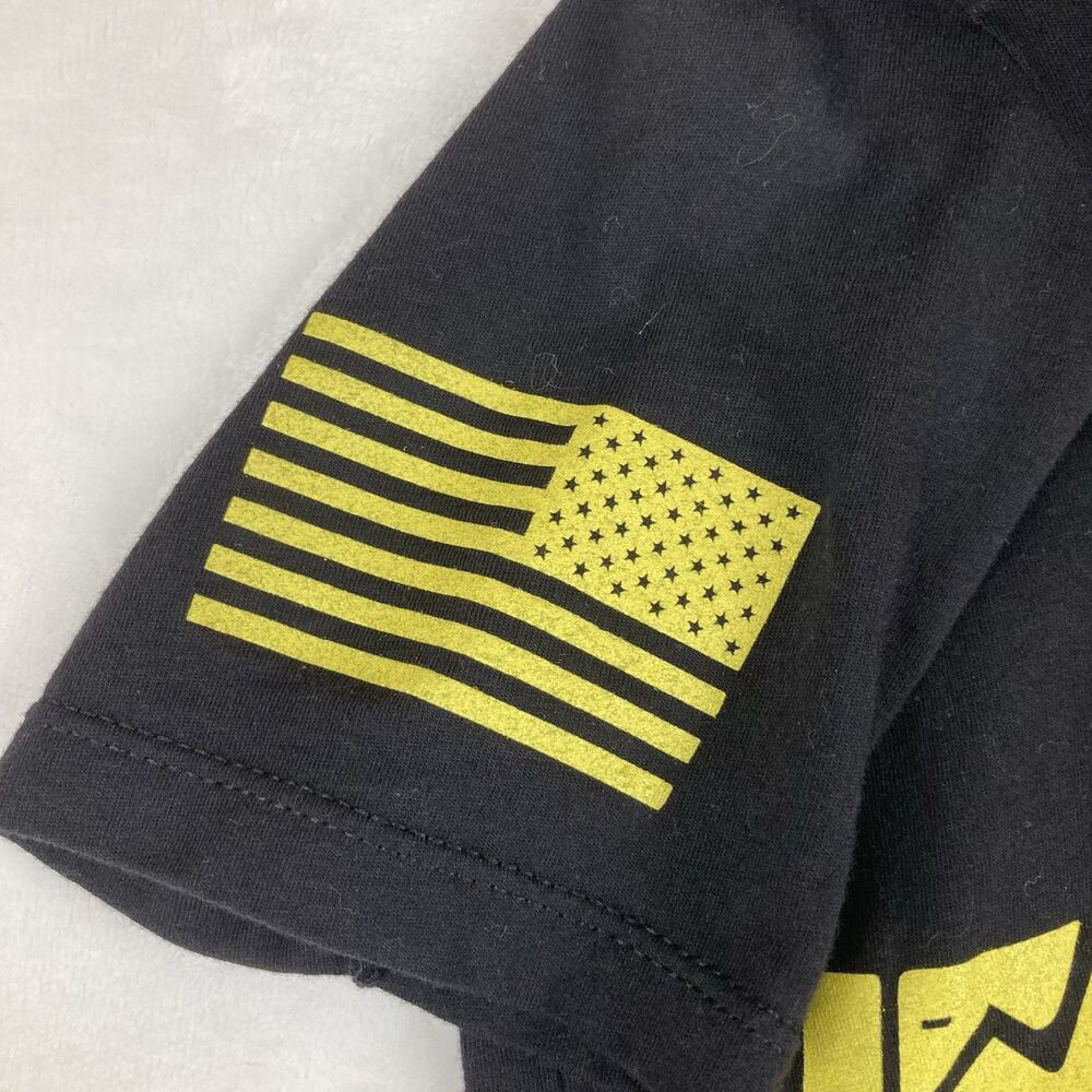 We The People Holsters T Shirt Women’s Size Medium Black Yellow Made In USA - Picture 5 of 8